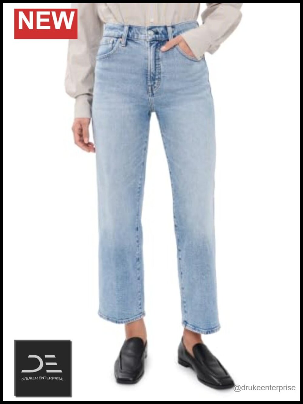 Madewell Women's Perfect Vintage Wide-Leg High Rise Jeans 96% Cotton